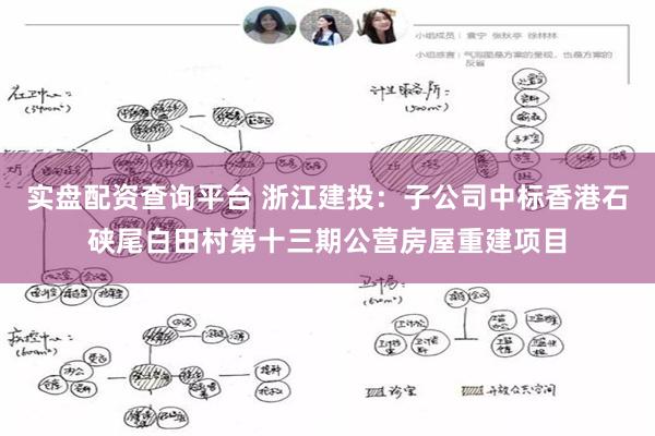 实盘配资查询平台 浙江建投：子公司中标香港石硖尾白田村第十三期公营房屋重建项目