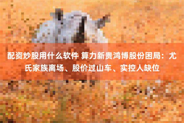 配资炒股用什么软件 算力新贵鸿博股份困局：尤氏家族离场、股价过山车、实控人缺位