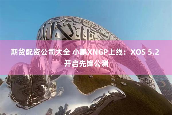 期货配资公司大全 小鹏XNGP上线：XOS 5.2 开启先锋公测