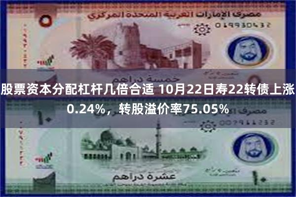 股票资本分配杠杆几倍合适 10月22日寿22转债上涨0.24%，转股溢价率75.05%