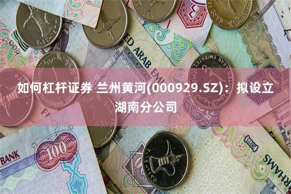 如何杠杆证券 兰州黄河(000929.SZ)：拟设立湖南分公司