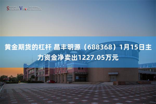 黄金期货的杠杆 晶丰明源（688368）1月15日主力资金净卖出1227.05万元